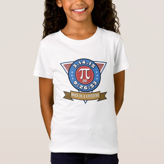 Símbolo do dia do Pi para o t-shirt dos miúdos dos (Frente)
