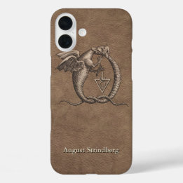 Símbolo Dragon Faux-Leather com Nome