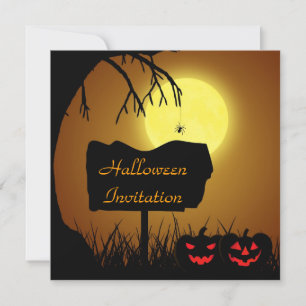 Símbolo Halloween Silhouette - Convite de festas
