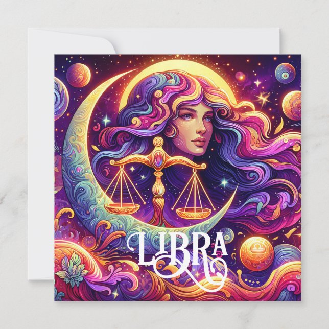 Símbolo Horoscópico Libra Zodiac Arte Mística Eéti (Frente)
