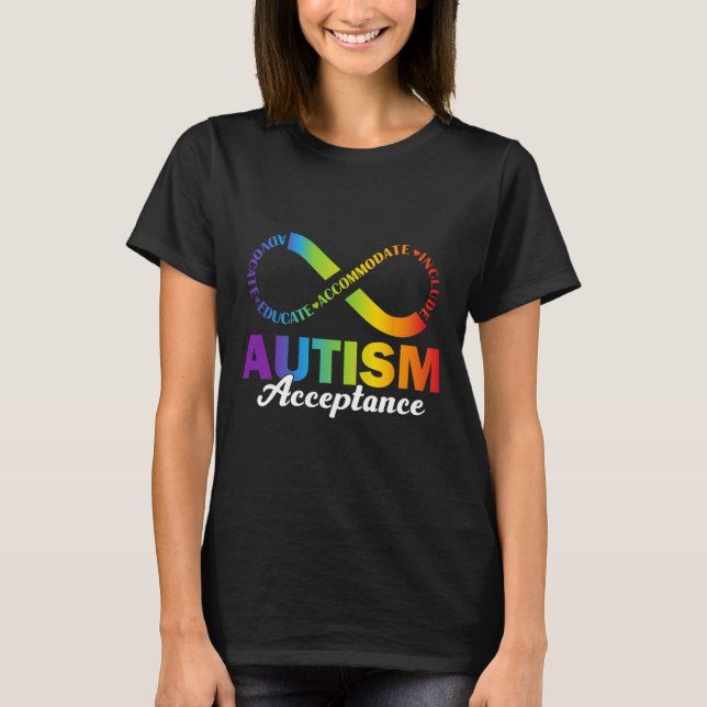Símbolo Infinito da Camisa de Aceitação da Consciê (Frente)