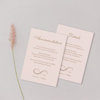 Símbolo infinito da informação do hotel de casamen