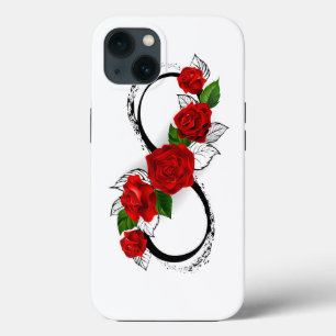 Símbolo Infinity com Rosa vermelha