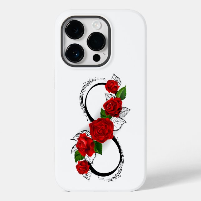 Símbolo Infinity com Rosa vermelha (Verso)