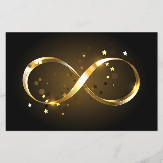 Símbolo Infinity do ouro (Frente)