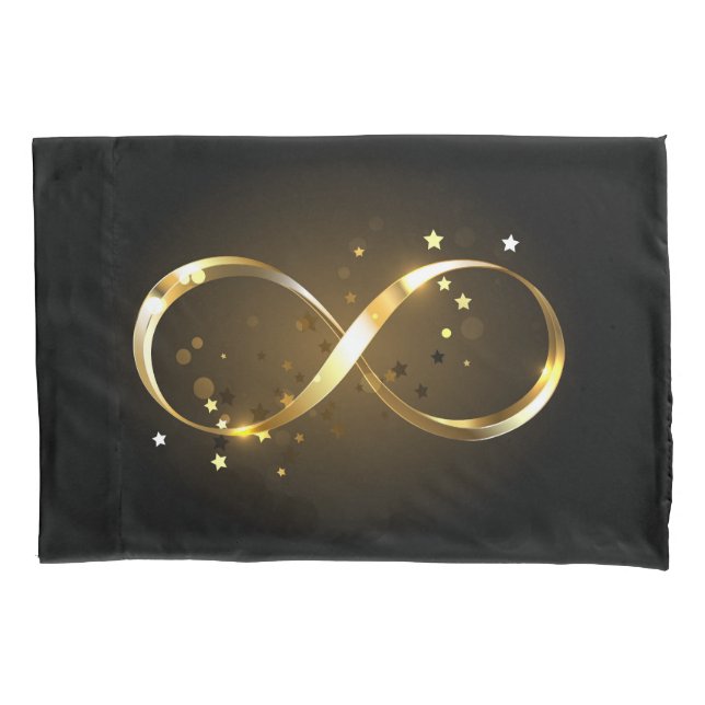 Símbolo Infinity do ouro (Frente-Esquerda)