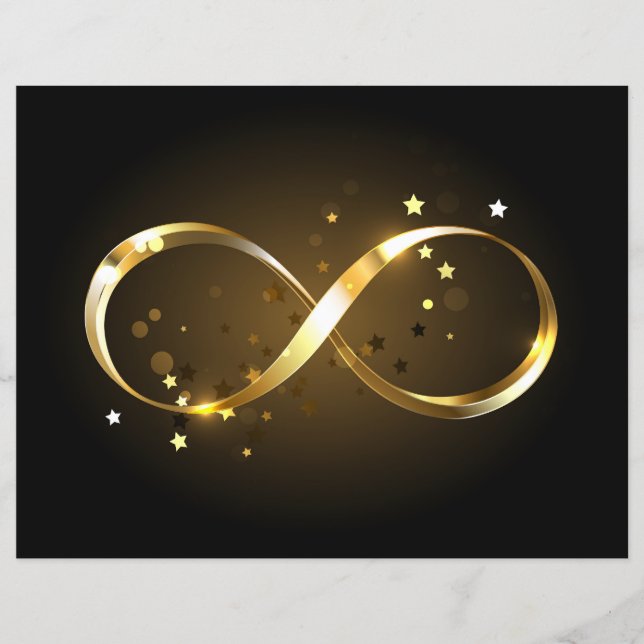 Símbolo Infinity do ouro (Frente)