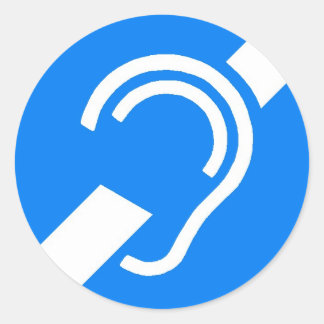 Símbolo internacional da etiqueta para o surdo