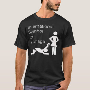 Símbolo internacional para o t-shirt do casamento