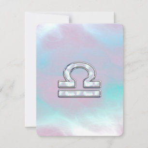 Símbolo Libra Zodiac Mãe de Estilo Pérola