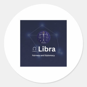 Símbolo Libra Zodíaco Adesivo