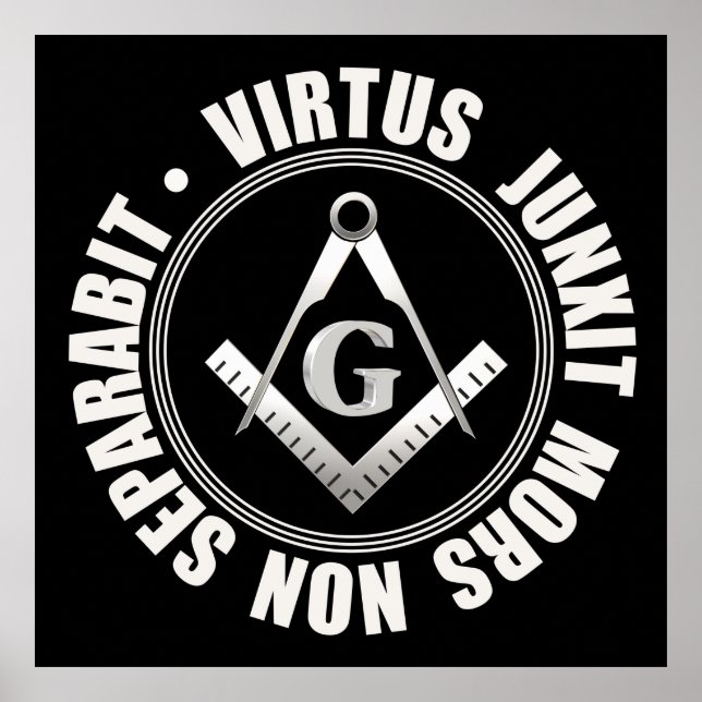 Símbolo maçônico poster (Frente)