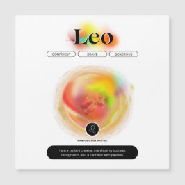 Símbolo Moderno Zodiac Cotação Leo | Elemento Fogo