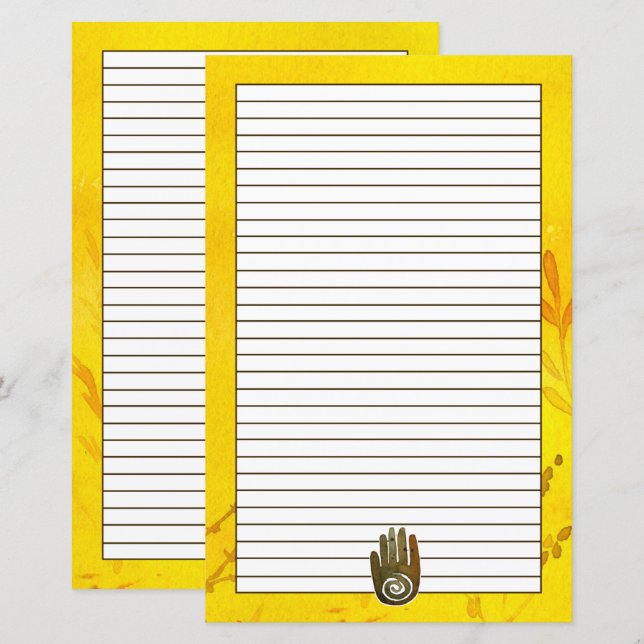 Símbolo Nativo Americano de Petroglicfe do Healer (Frente/Verso)