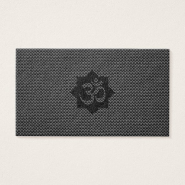 Símbolo OM Lotus Espiritualidade ioga em fibra de  (Frente)