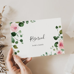 Símbolo Reservado de Casamento Floral Clássico Euc