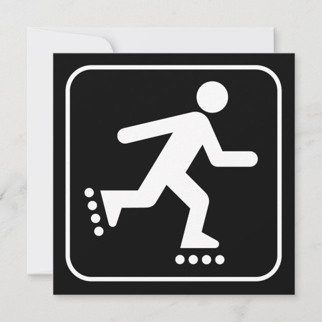 Símbolo Rollerblade Convite (Frente)