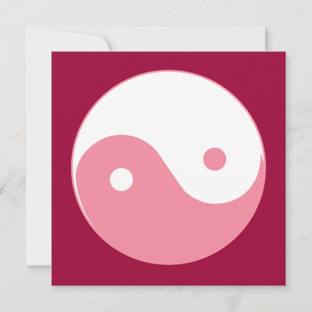 Símbolo rosa Yin-Yang (Frente)