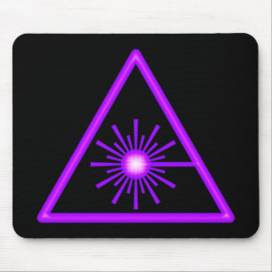 Símbolo roxo Mousepad do laser