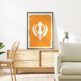 Símbolo Sikh Khanda Poster