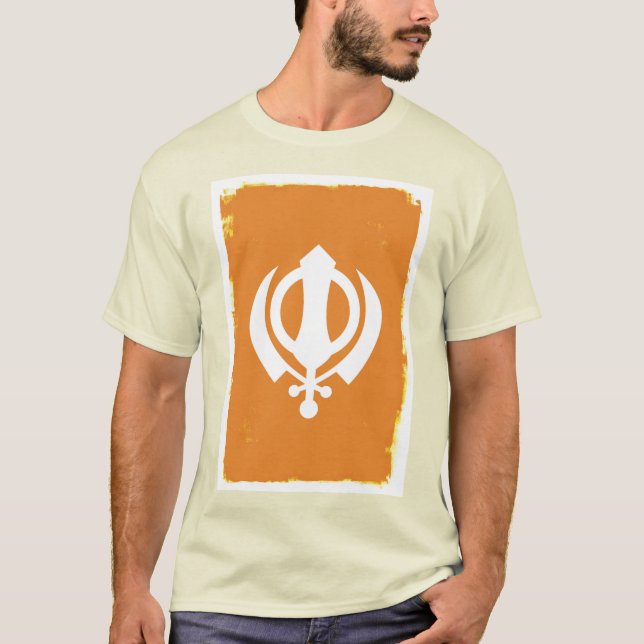 Símbolo Sikh Khanda T-Shirt (Frente)