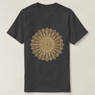 Símbolo T-Shirt do Ouro de luxo Mandala.