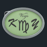 Símbolo Virgo Zodiac Padrão por Kenneth Yoncich<br><div class="desc">Símbolo Virgo Zodiac Padrão,  Belt Buckle. Imagens Copyright (C) Kenneth Kenji Yoncich. Todos os Direitos Reservados.</div>