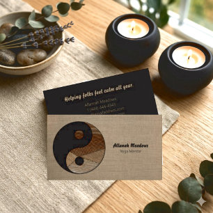 Símbolo Yin-Yang - Cartão de visita Meditativo de