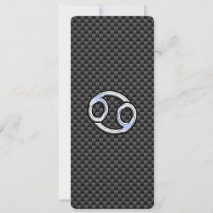 Símbolo Zodiac cancer Fibra de Carbono Impressão d