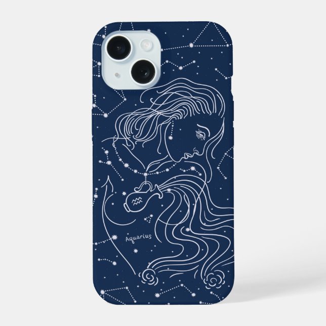 Símbolo Zodiac Garota Aquarius (Verso)