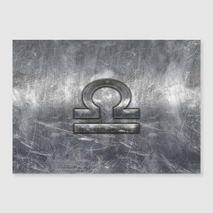 Símbolo Zodiac Libra Estilo Metálico