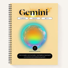 Símbolo Zodiac Moderno Gemini Cita Elemento Ar