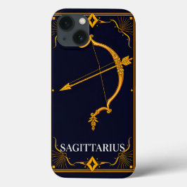 Símbolo Zodiacal de Sagitário Dourado