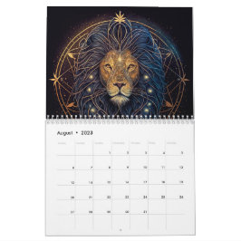 Símbolo zodíaco do calendário dourado e preto