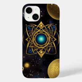 Símbolos antigos em cores vibrantes