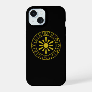 Símbolos Astrológicos Zodipicos Roda+Sol Dourado