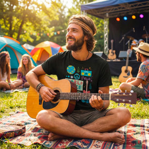 Símbolos da Paz Mundial Mens T-Shirt