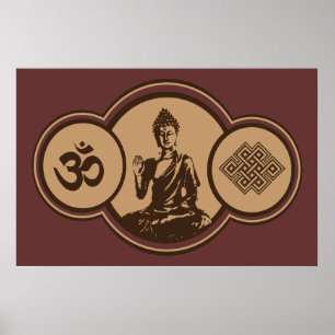 Símbolos do impressão de Buddha