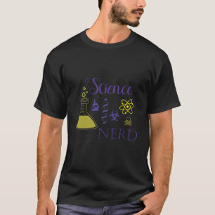 Símbolos do Nerd da ciência camisa das mulheres