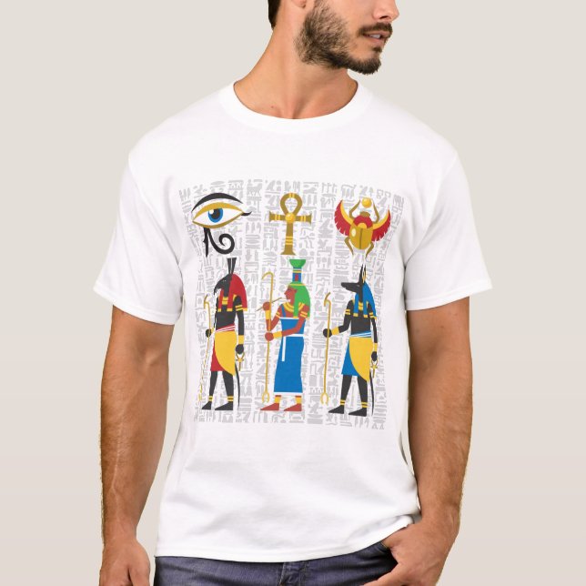 Símbolos egípcios T-Shirt (Frente)
