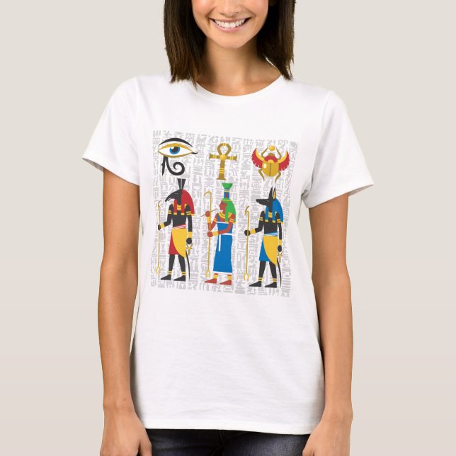 Símbolos egípcios T-Shirt (Frente)