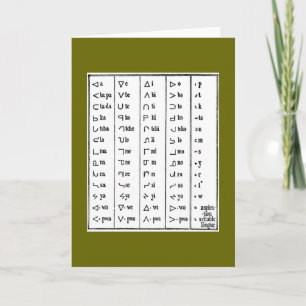 Símbolos Indianos Cartão de Saudação