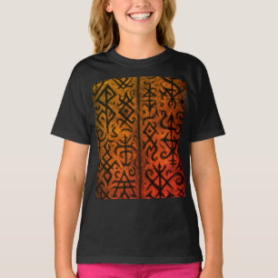 Símbolos Místicos e T-shirt oculta Escura (Raparig