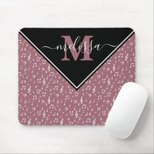 Símbolos musicais personalizados mouse pad