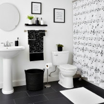 símbolos musicais toalha de banho