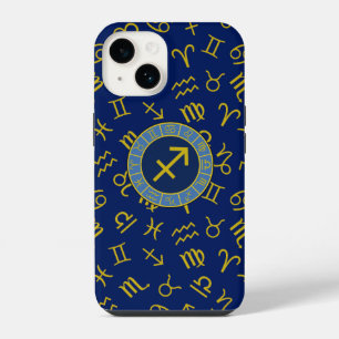 Símbolos Zodiac+Astrologia Sagittarius Ptn Gld+Blu