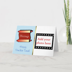 Simchat Torah Cartão com fotos feriado judeu