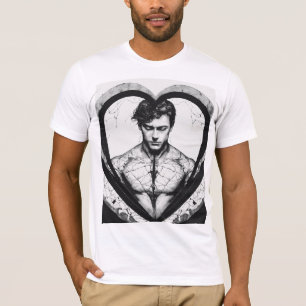 "Simetria Fraturada" - Camisa T Vetor De Linha Fin