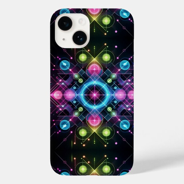 Simetria Neon – Iluminação Geométrica Futurista pa (Verso)