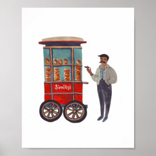 Simitçi (Simit) Impressão